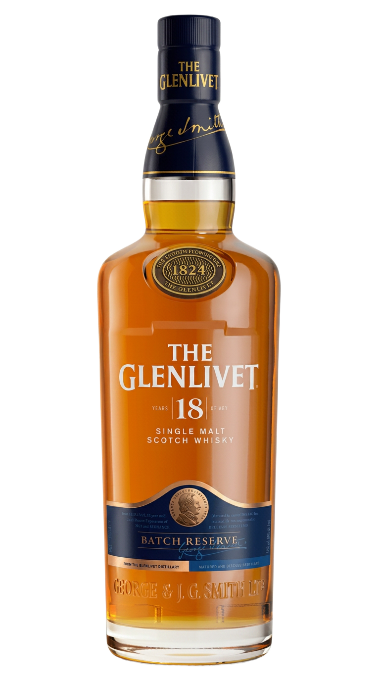The Glenlivet 18 Years single malt scotch whisky bottle